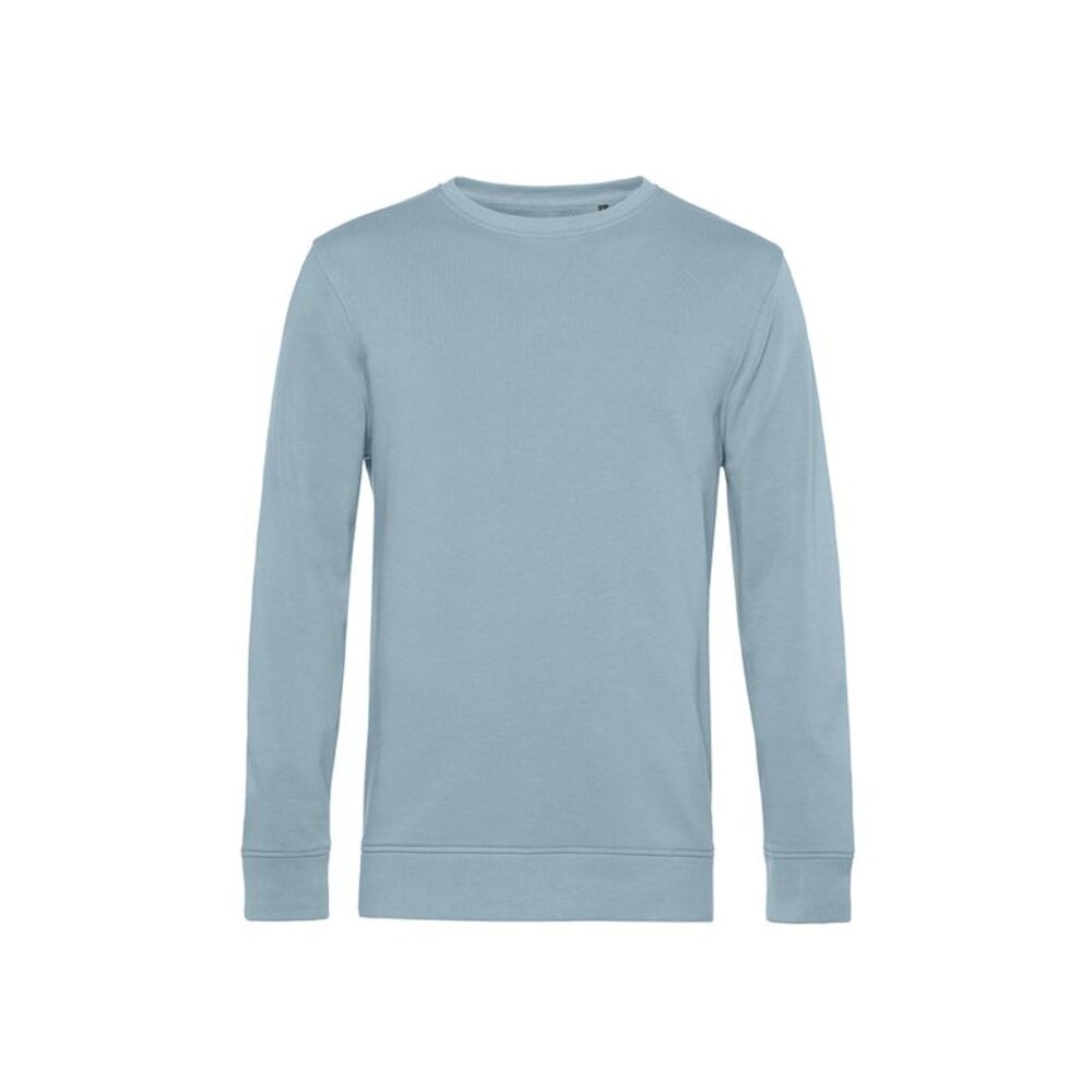 B&C Mens Crew Neck Sweat / Blue Fog